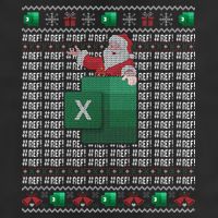Excel REF Error Spreadsheet Ugly Christmas Sweater  Trucker Hat