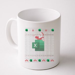 Excel REF Error Spreadsheet Ugly Christmas Sweater  Coffee Mug