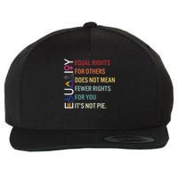 Equal Rights For Others Does Not Mean Fewer Rights For You Wool Snapback Cap