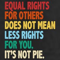 Equal Rights For Others Its Not Pie 7 Panel Mesh Trucker Snapback Hat