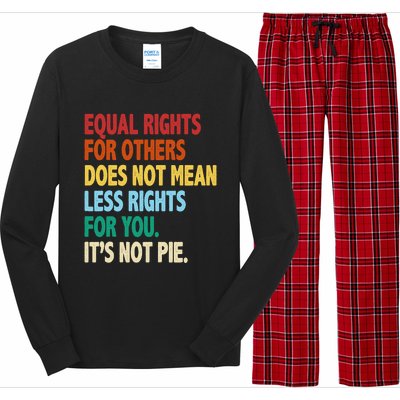 Equal Rights For Others Its Not Pie Long Sleeve Pajama Set