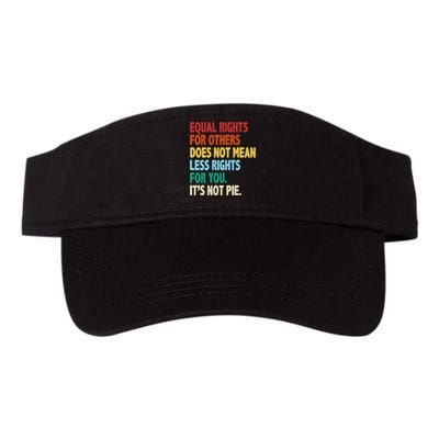 Equal Rights For Others Its Not Pie Valucap Bio-Washed Visor