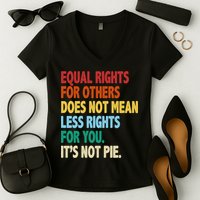 Equal Rights For Others Its Not Pie Women's V-Neck T-Shirt