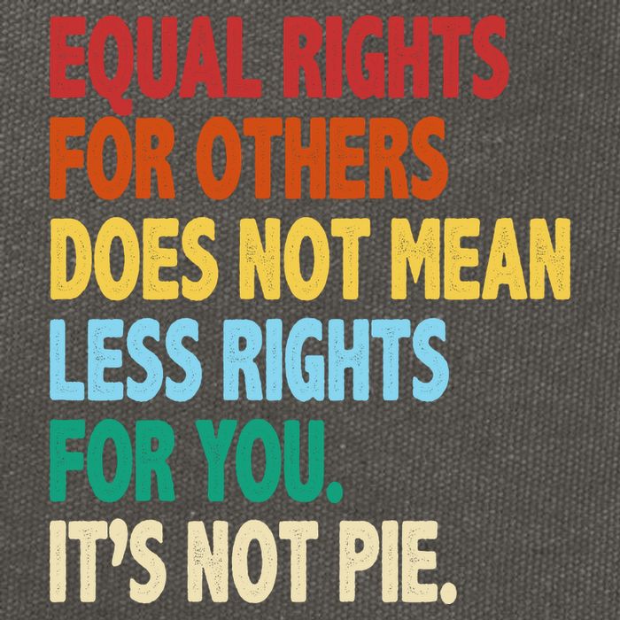 Equal Rights For Others Its Not Pie Cotton Canvas Backpack