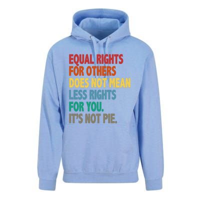 Equal Rights For Others Its Not Pie Unisex Surf Hoodie