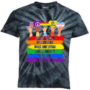 Equal Rights For Others Does Not Mean Fewer Rights For You Kids Tie-Dye T-Shirt