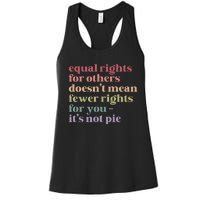 Equal Rights For Others DoesnT Mean Fewer Rights For You Lgbt Women's Racerback Tank