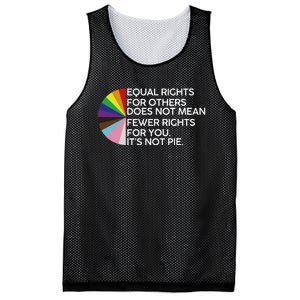 Equal Rights For Others Its Not Pie LGBT Ally Pride Month Mesh Reversible Basketball Jersey Tank