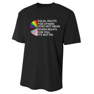 Equal Rights For Others Its Not Pie LGBT Ally Pride Month Performance Sprint T-Shirt