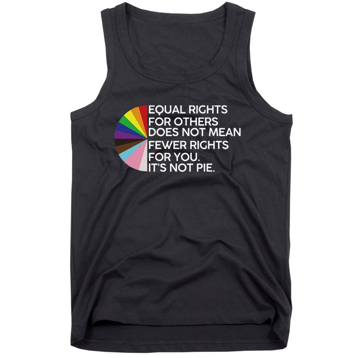 Equal Rights For Others Its Not Pie LGBT Ally Pride Month Tank Top