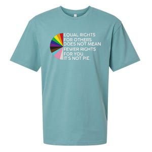 Equal Rights For Others Its Not Pie LGBT Ally Pride Month Sueded Cloud Jersey T-Shirt