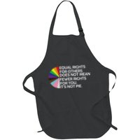 Equal Rights For Others Its Not Pie Lgbt Ally Pride Month Full-Length Apron With Pockets