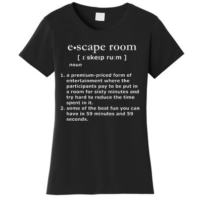 Escape Room Funny Definition Women's T-Shirt