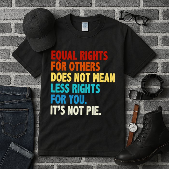 Equal Rights For Other Does Not Mean Less Rights For You It's Not Pie Tall T-Shirt