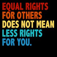 Equal Rights For Other Does Not Mean Less Rights For You It's Not Pie Mug