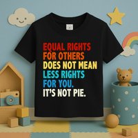 Equal Rights For Other Does Not Mean Less Rights For You It's Not Pie Toddler T-Shirt