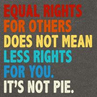 Equal Rights For Other Does Not Mean Less Rights For You It's Not Pie Cotton Canvas Backpack