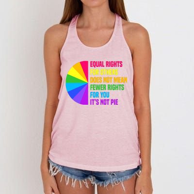 Equal Rights For Others Does Not Mean Fewer Rights For You Women's Knotted Racerback Tank