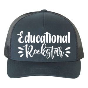 Educational Rockstar Funny Graphic Teacher Tee Gift Yupoong Adult 5-Panel Trucker Hat