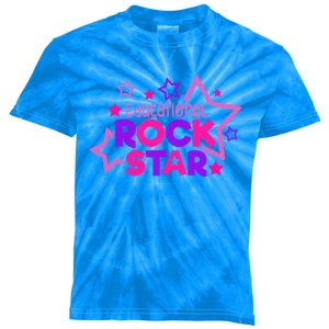 Educational Rockstar Funny Teacher Back To School Joke Quote Cute Gift Kids Tie-Dye T-Shirt