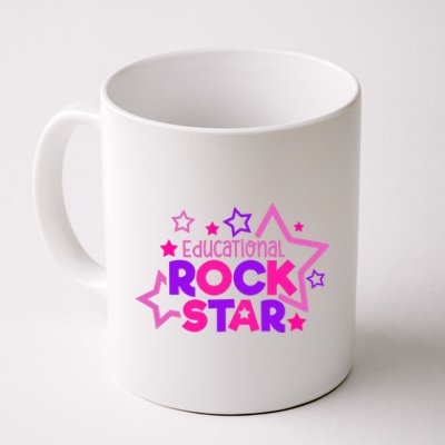 Educational Rockstar Funny Teacher Back To School Joke Quote Cute Gift Coffee Mug