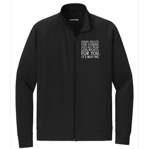 Equal Rights For Others It's Not Pie | Equality Tee Stretch Full-Zip Cadet Jacket