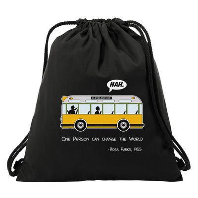 Equality Rosa Freedom Civil Rights Parks Afro Gif Drawstring Bag
