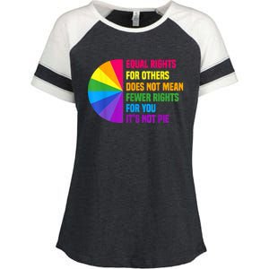 Equal Rights For Others Does Not Mean Fewer Rights For You Enza Ladies Jersey Colorblock Tee