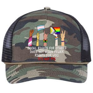 Equal Rights For Others Does Not Mean Fewer Rights For You Retro Rope Trucker Hat Cap