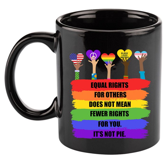 Equal Rights For Others LGBT Pride Month 2022 11oz C Handle Ceramic Mug