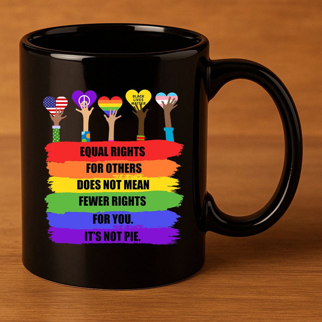 Equal Rights For Others LGBT Pride Month 2022 11oz C Handle Ceramic Mug