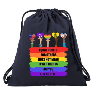 Equal Rights For Others LGBT Pride Month 2022 Drawstring Bag