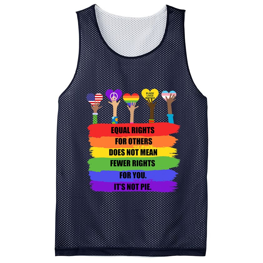 Equal Rights For Others LGBT Pride Month 2022 Mesh Reversible Basketball Jersey Tank