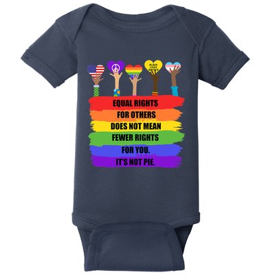 Equal Rights For Others LGBT Pride Month 2022 Baby Bodysuit