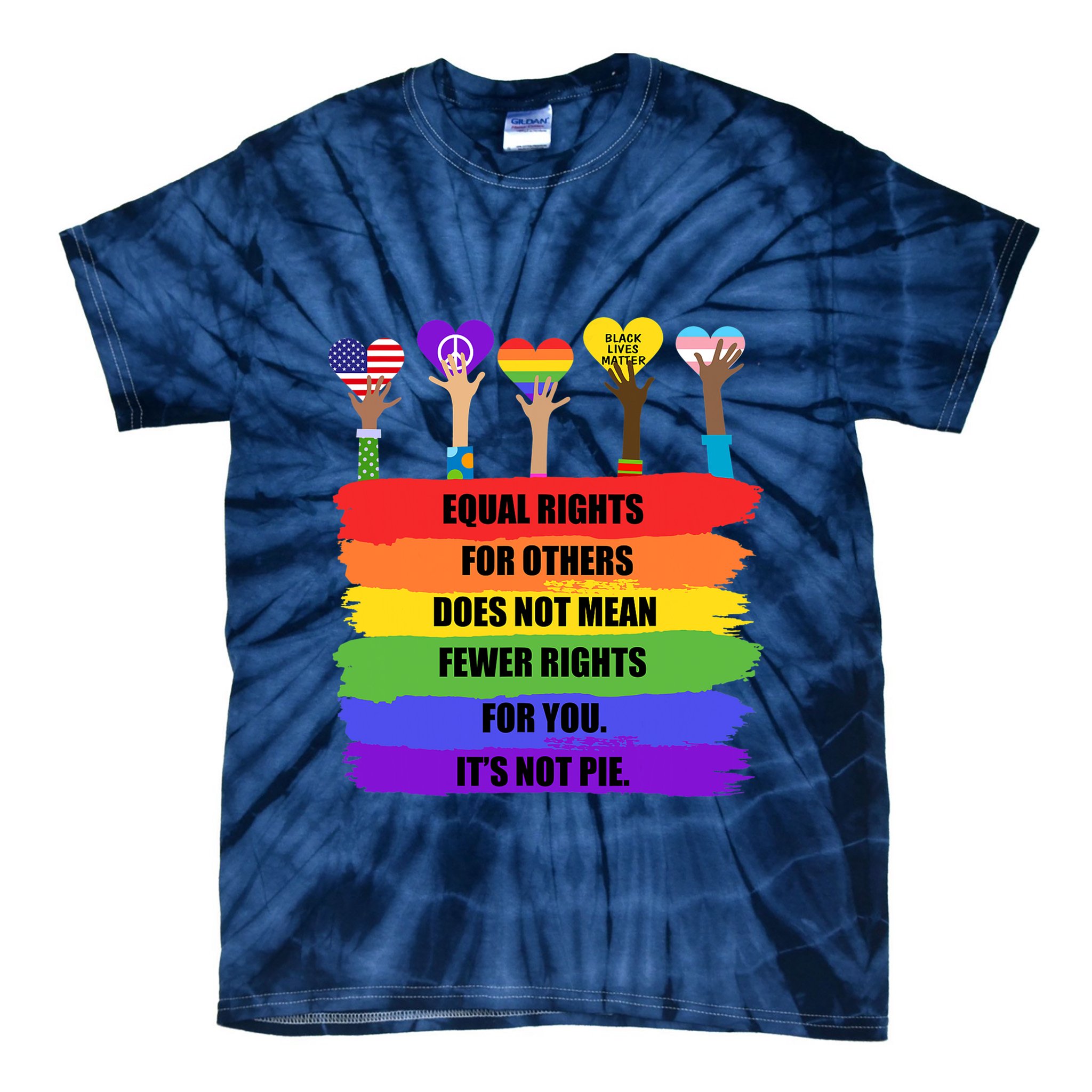 Equal Rights For Others LGBT Pride Month 2022 Tie-Dye T-Shirt