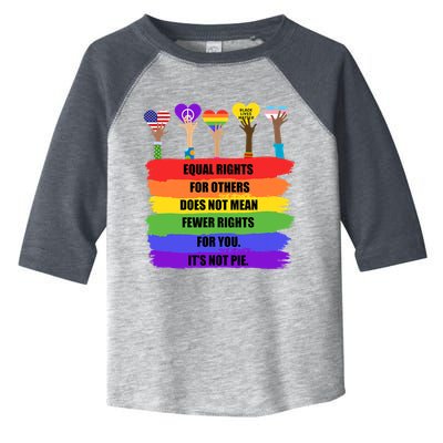 Equal Rights For Others LGBT Pride Month 2022 Toddler Fine Jersey T-Shirt