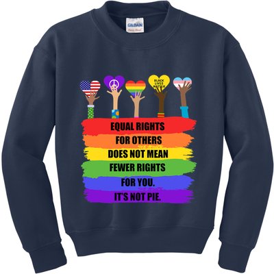 Equal Rights For Others LGBT Pride Month 2022 Kids Sweatshirt