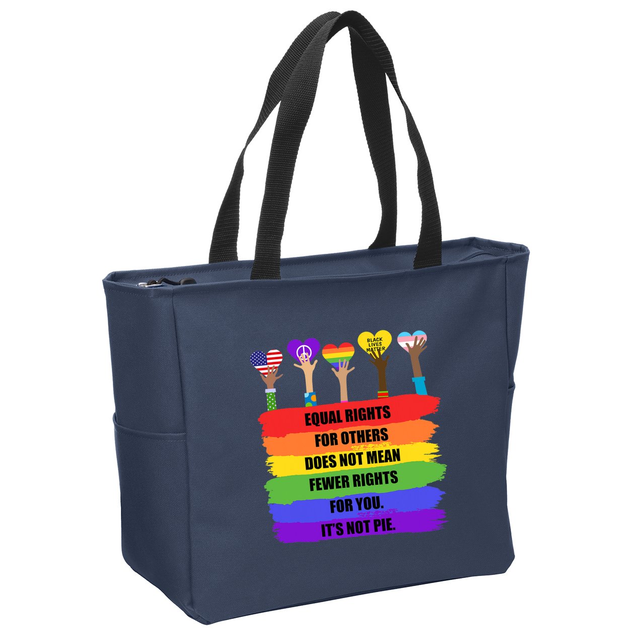 Equal Rights For Others LGBT Pride Month 2022 Zip Tote Bag