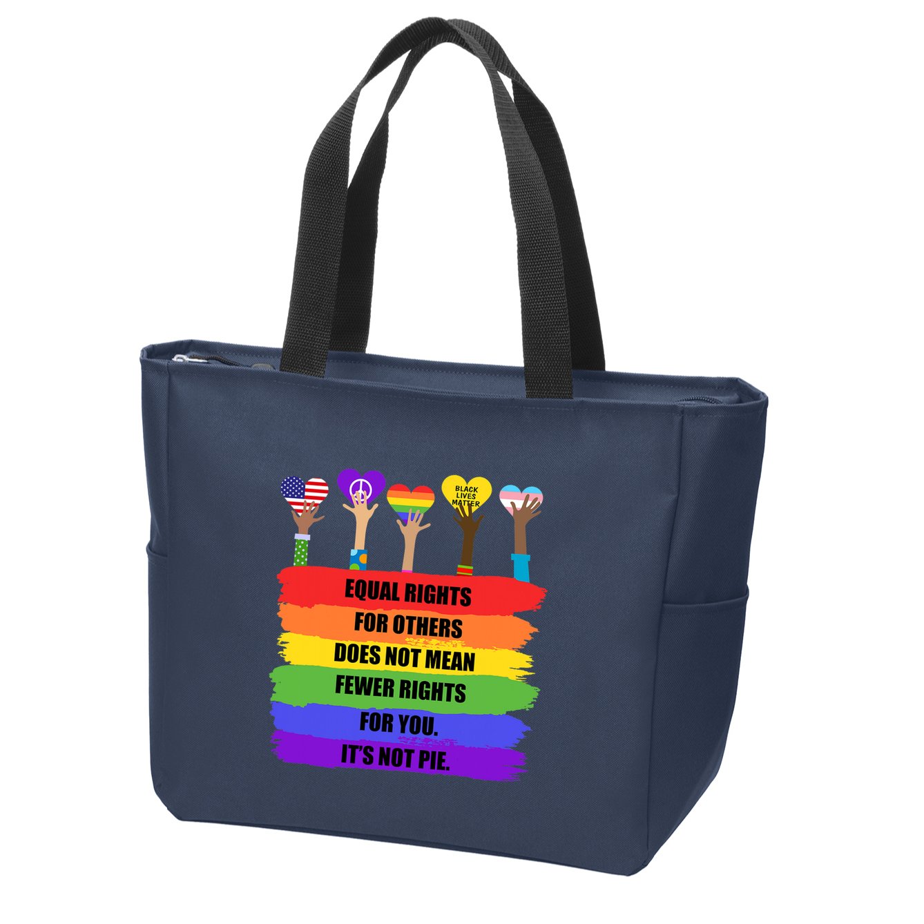 Equal Rights For Others LGBT Pride Month 2022 Zip Tote Bag