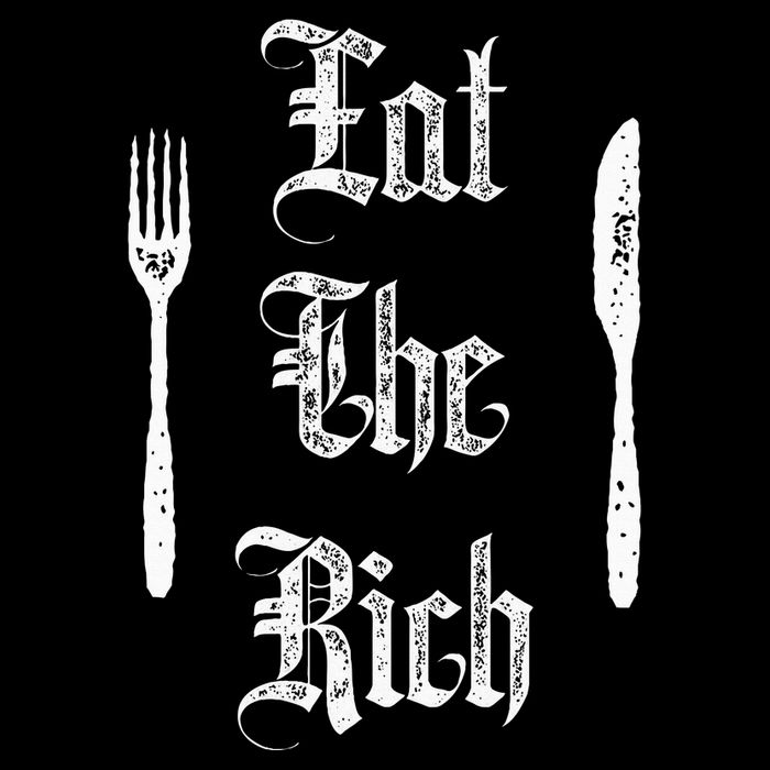 Eat Rich Funny Anarchist Revolution Anti Poverty Bucket Hat