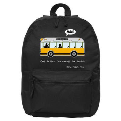 Equality Rosa Freedom Civil Rights Parks Afro 16 in Basic Backpack