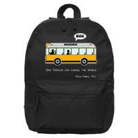 Equality Rosa Freedom Civil Rights Parks Afro 16 in Basic Backpack