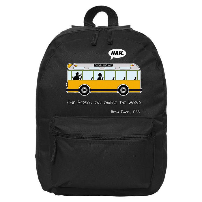 Equality Rosa Freedom Civil Rights Parks Afro 16 in Basic Backpack