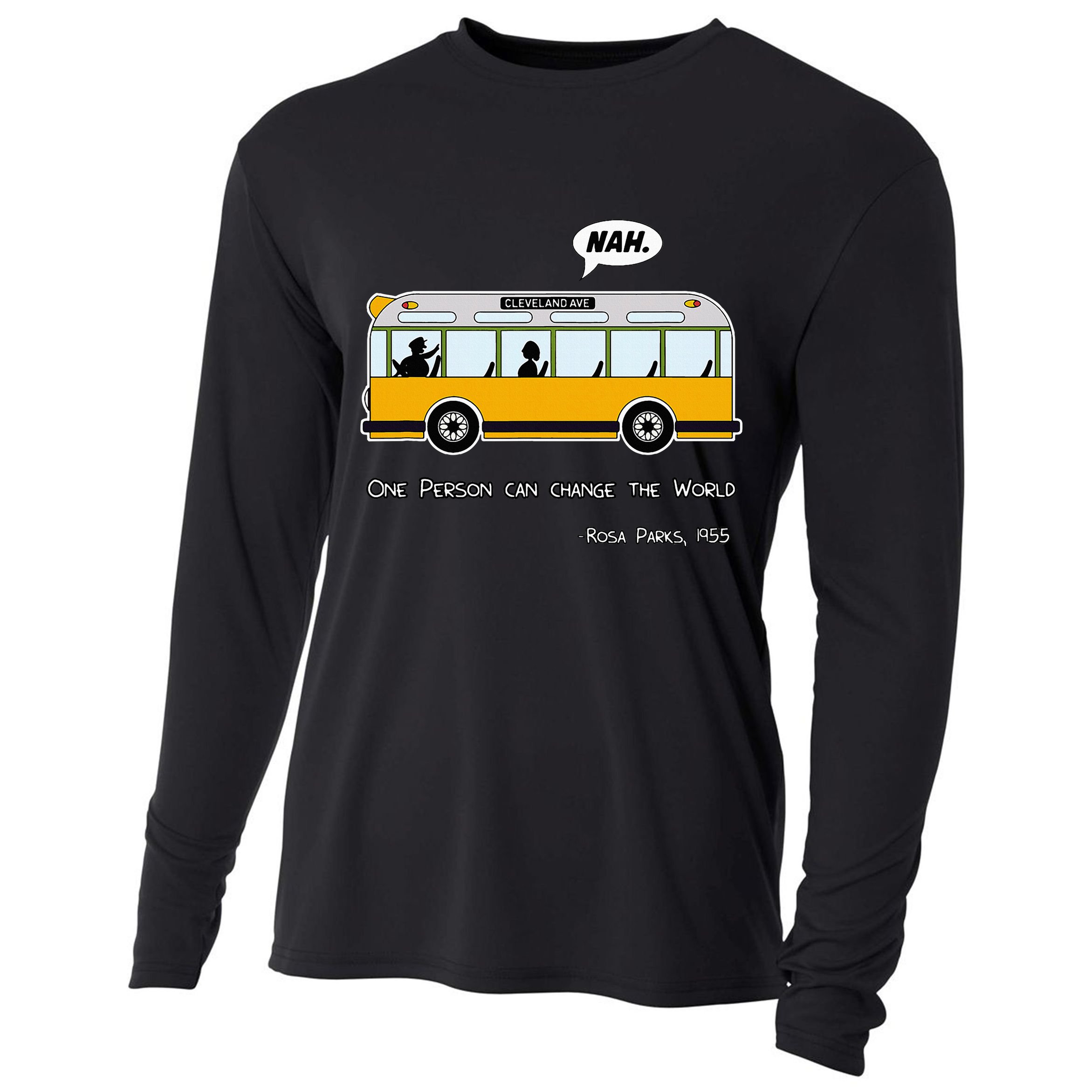 Equality Rosa Freedom Civil Rights Parks Afro Cooling Performance Long Sleeve Crew