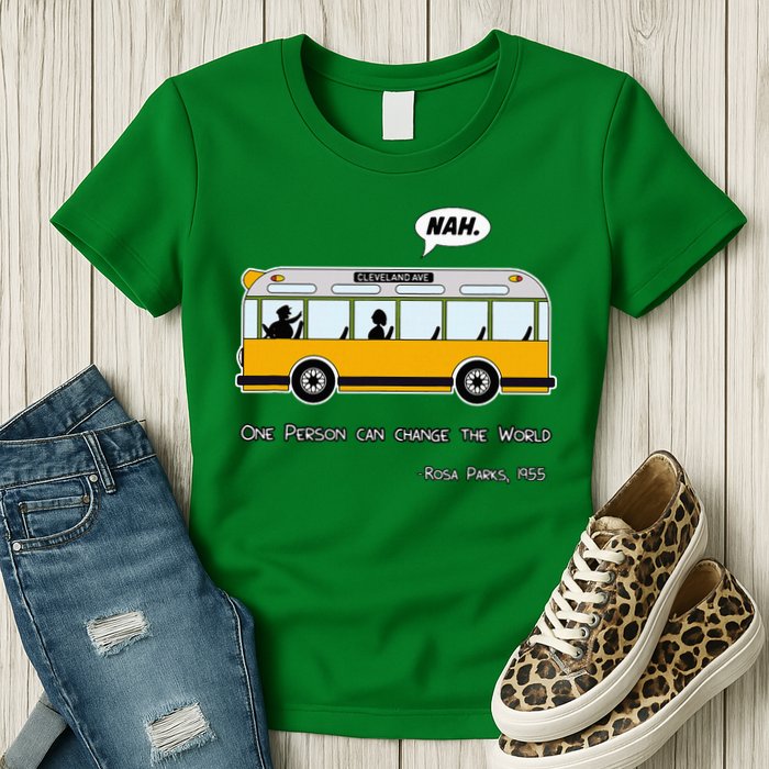 Equality Rosa Freedom Civil Rights Parks Afro Womens T-Shirt