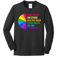 Equal Rights For Others Does Not Mean Fewer Rights For You Kids Long Sleeve Shirt