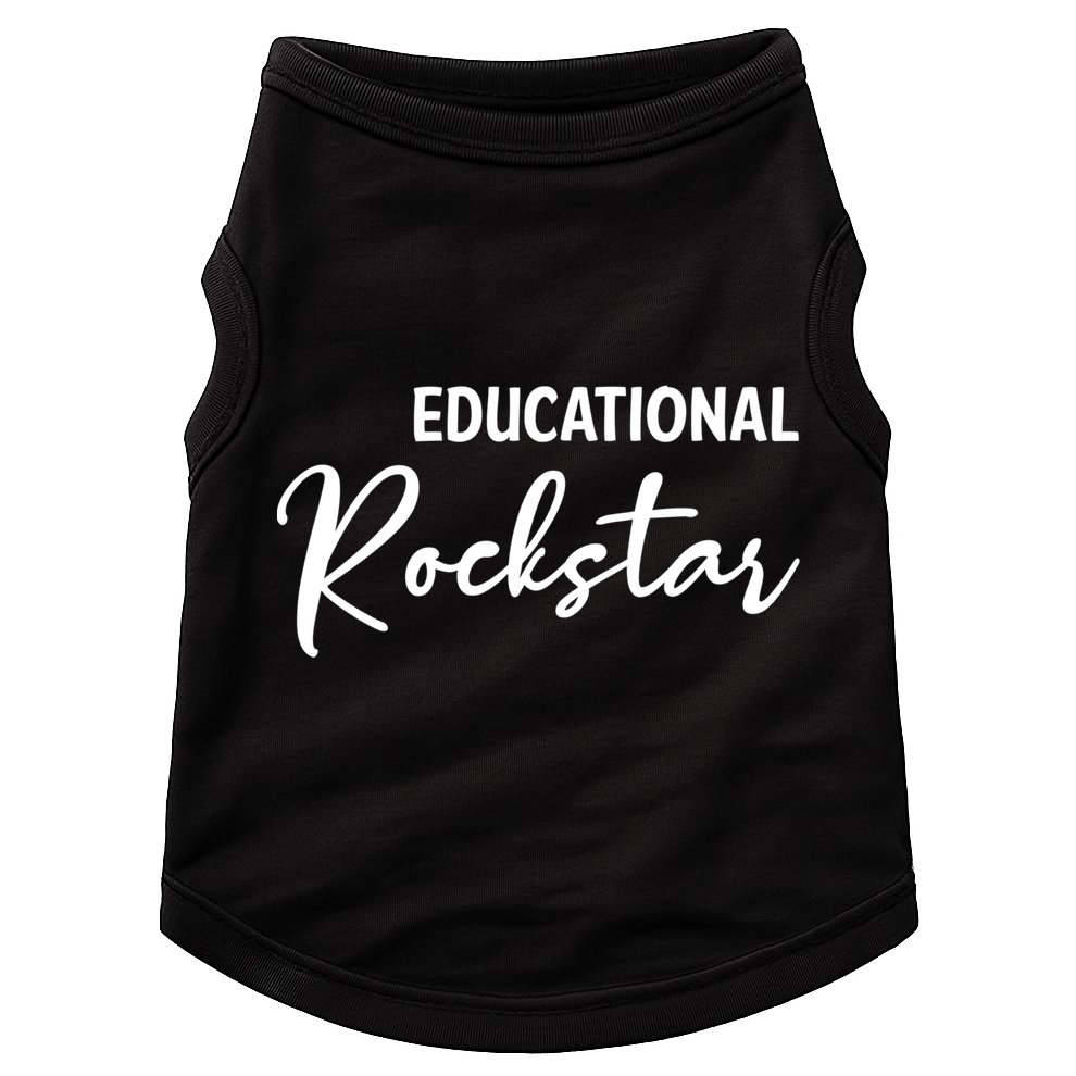 Educational Rockstar Great Gift Doggie Tank