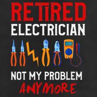 Electrician Retirement Gift Funny Retired Electrician 11oz C Handle Ceramic Mug