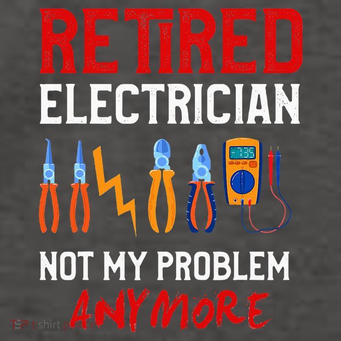 Electrician Retirement Gift Funny Retired Electrician Vector Backpack