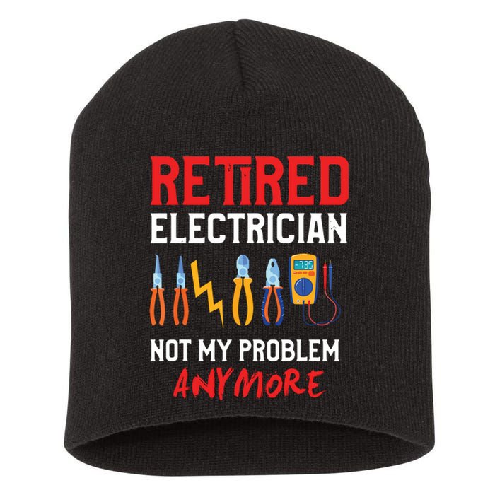 Electrician Retirement Gift Funny Retired Electrician Short Acrylic Beanie